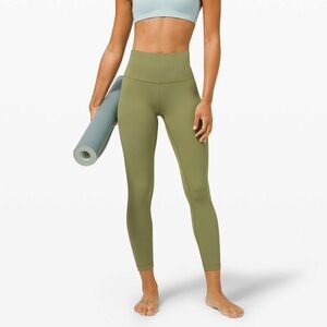 Lululemon Wunder Under Leggings Size 4 Bronze Green
